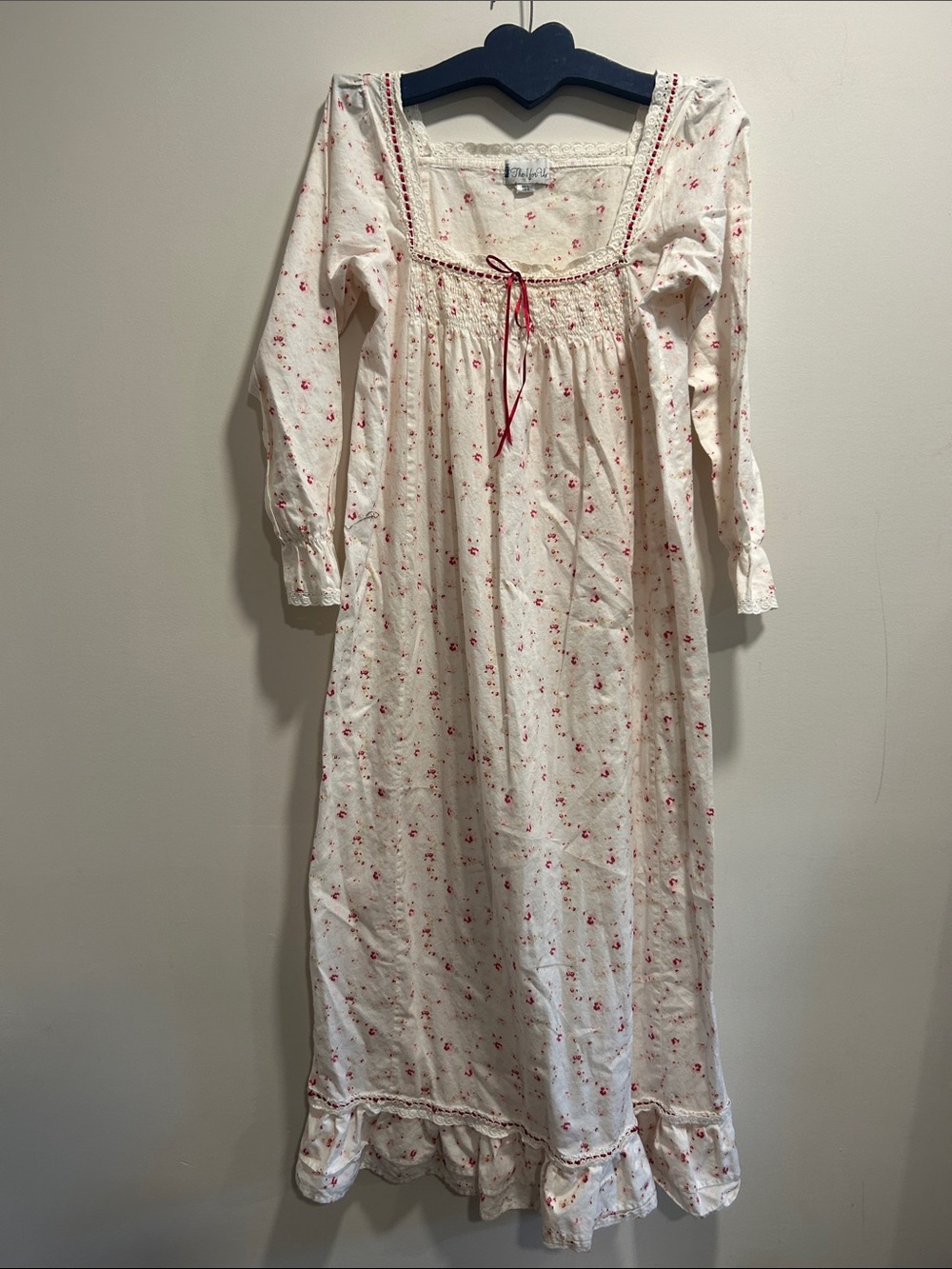 The 1 for U Cottagecore ditsy floral cotton maxi length nightgown size medium